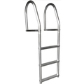 Dock Edge Eco Fixed Dock Ladder, Weld Free Aluminum, 4-Step DE2074F